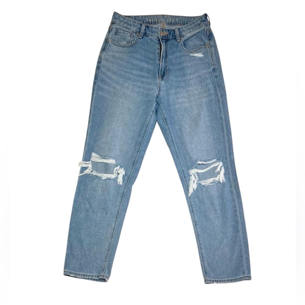 American Eagle Distressed Mom Jeans | 8